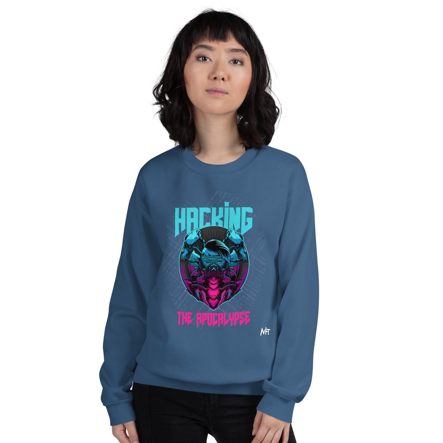 Hacking the apocalypse V2 - Unisex Sweatshirt by DarkByteGear