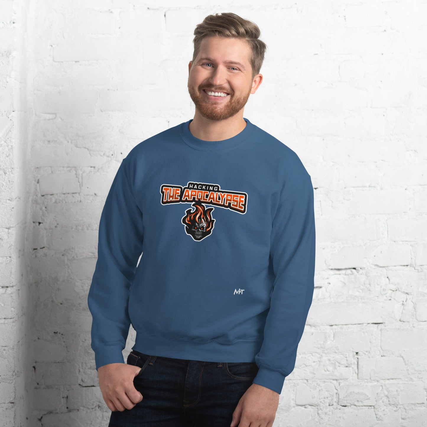 Hacking the Apocalypse V1 - Unisex Sweatshirt by DarkByteGear