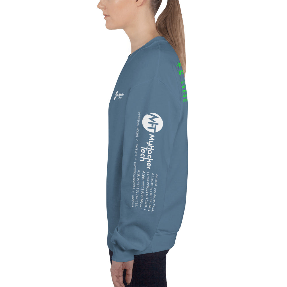 On the 8th day God created hackers - Unisex Sweatshirt (all side print) by DarkByteGear