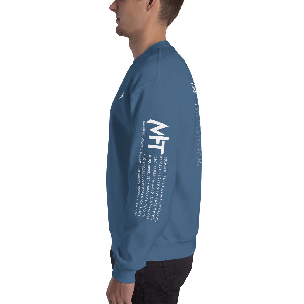 Hello world - Unisex Sweatshirt (back print) by DarkByteGear
