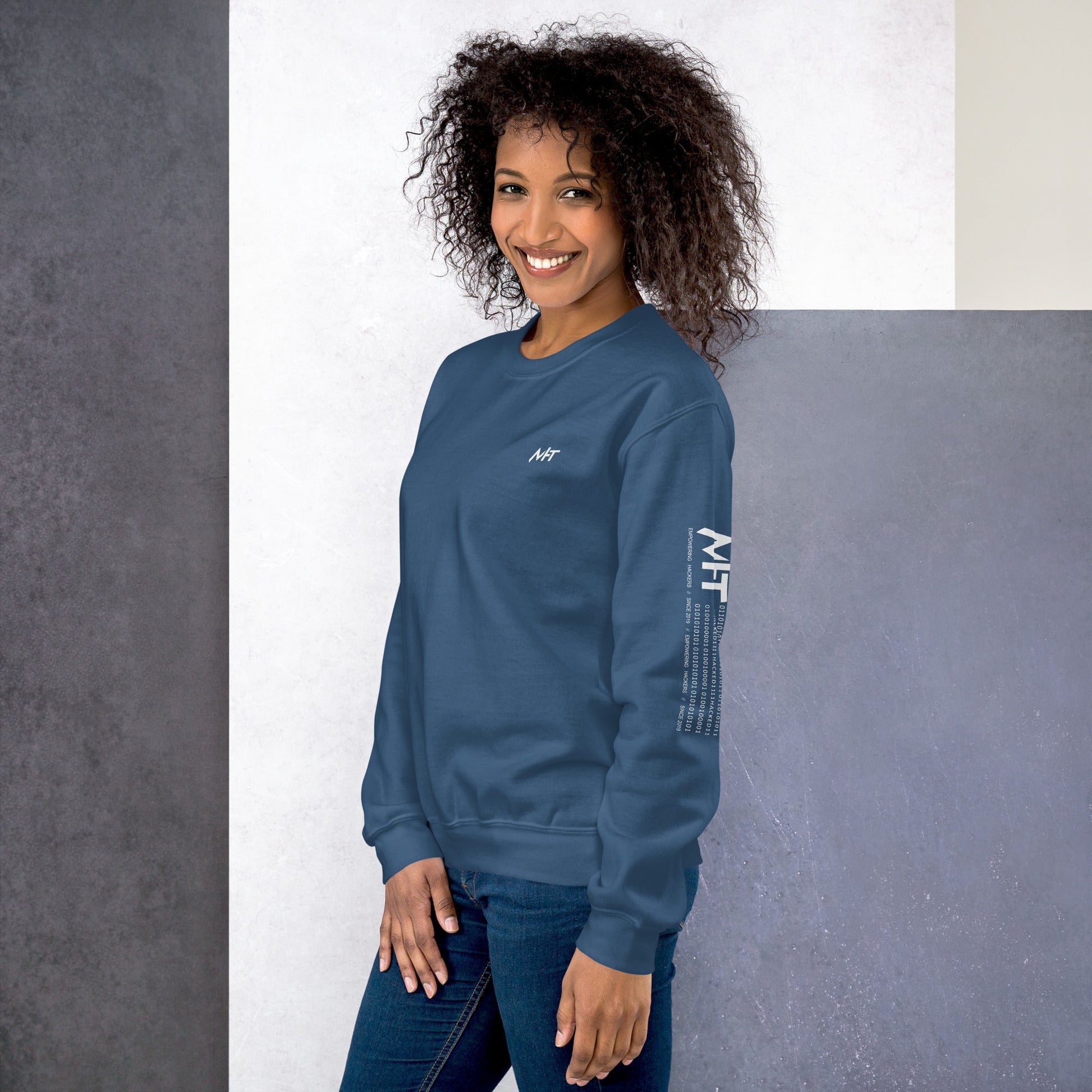 Cyber Security Blue Team V8 - Unisex Sweatshirt ( Back Print ) by DarkByteGear