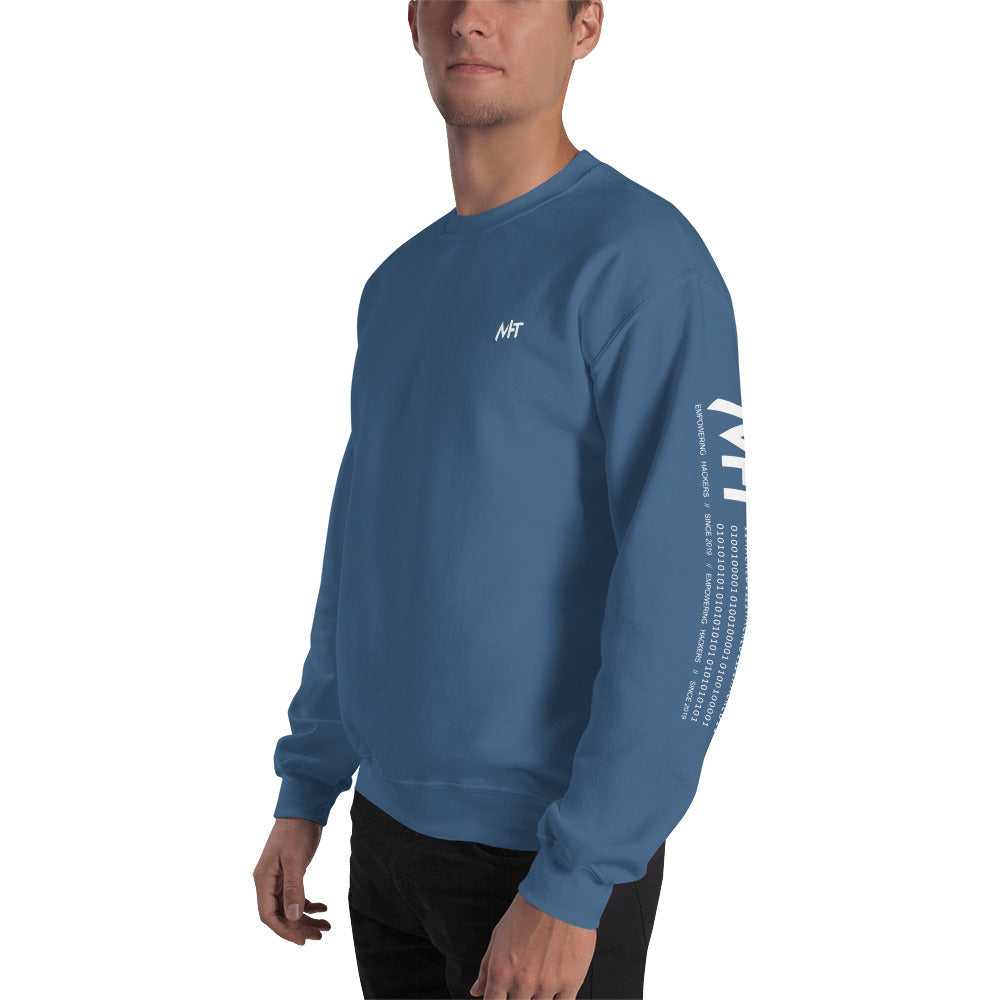 Hello world - Unisex Sweatshirt (back print) by DarkByteGear