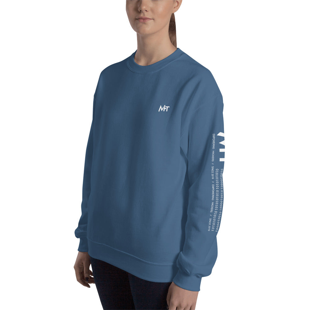 6 Stages of Debugging - Unisex Sweatshirt (back print) by DarkByteGear