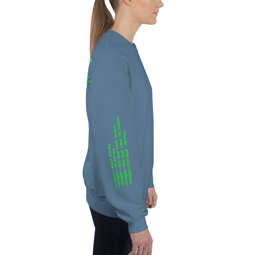 On the 8th day God created hackers - Unisex Sweatshirt (all side print) by DarkByteGear