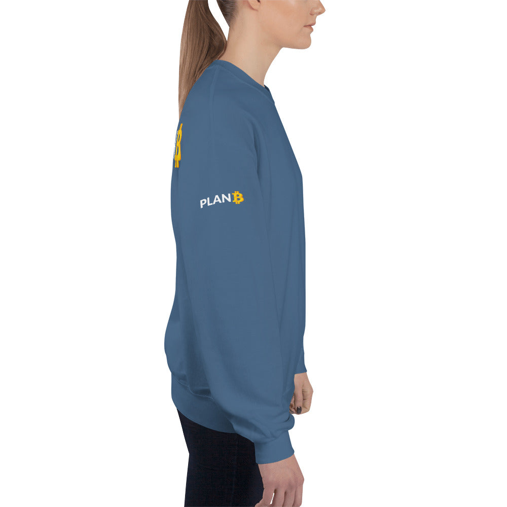 Plan B v1 - Unisex Sweatshirt (back print) by DarkByteGear
