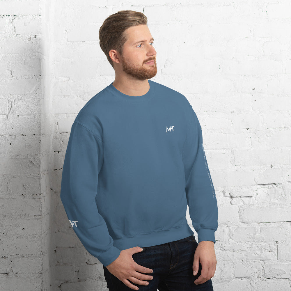 MHT - Unisex Sweatshirt (front plus sleeve print) by DarkByteGear