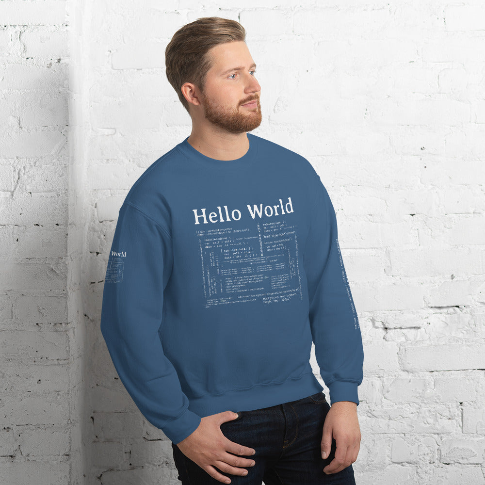 Hello world - Unisex Sweatshirt by DarkByteGear