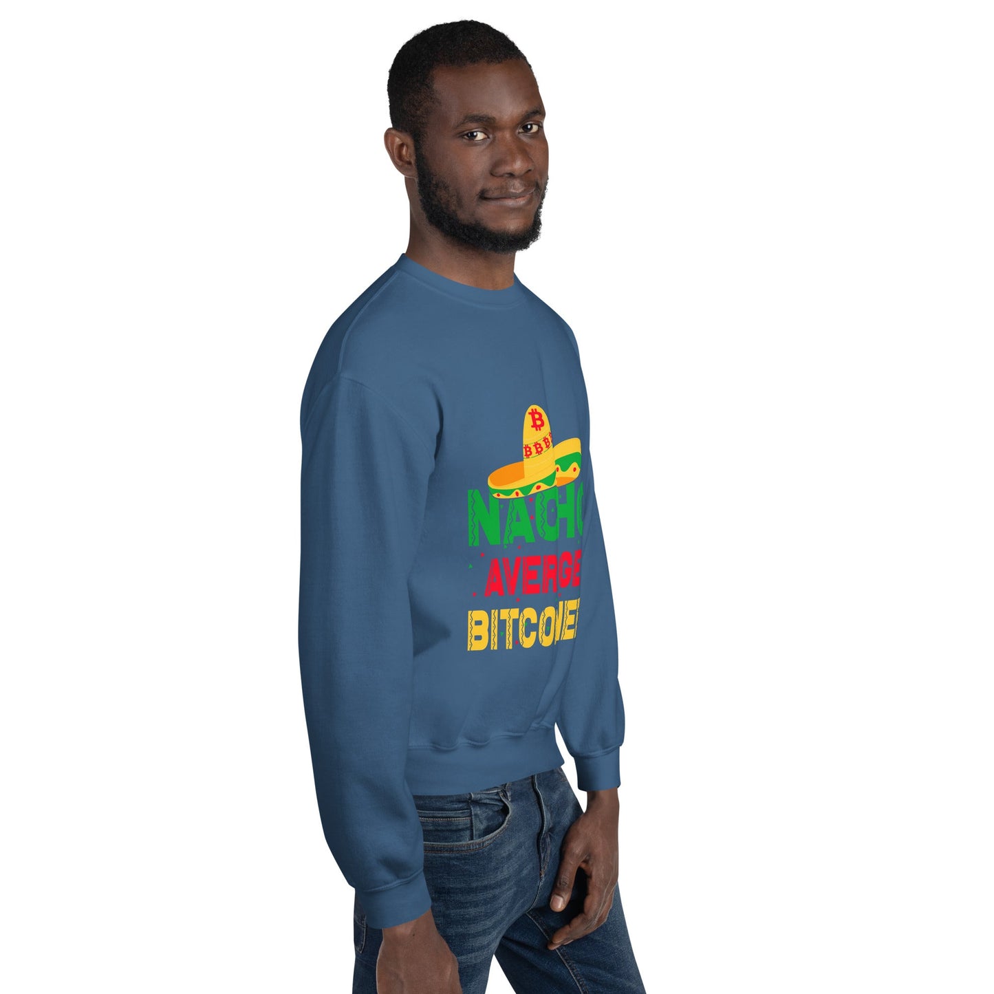Nacho Average Bitcoiner Unisex Sweatshirt by DarkByteGear