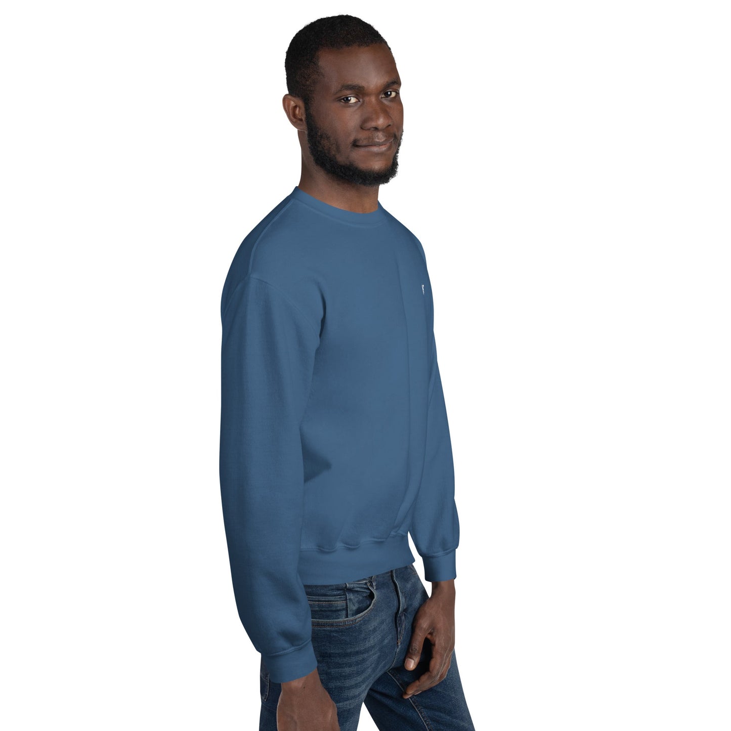 Your Lack of Bitcoin is Disturbing Unisex Sweatshirt ( Back Print ) by DarkByteGear