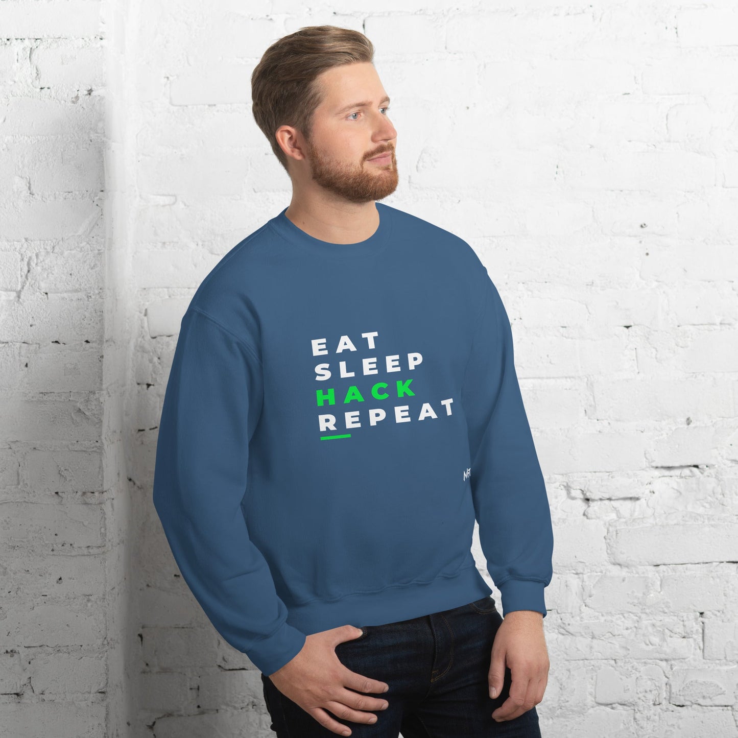 Eat, Sleep, Hack, Repeat V2 - Unisex Sweatshirt by DarkByteGear