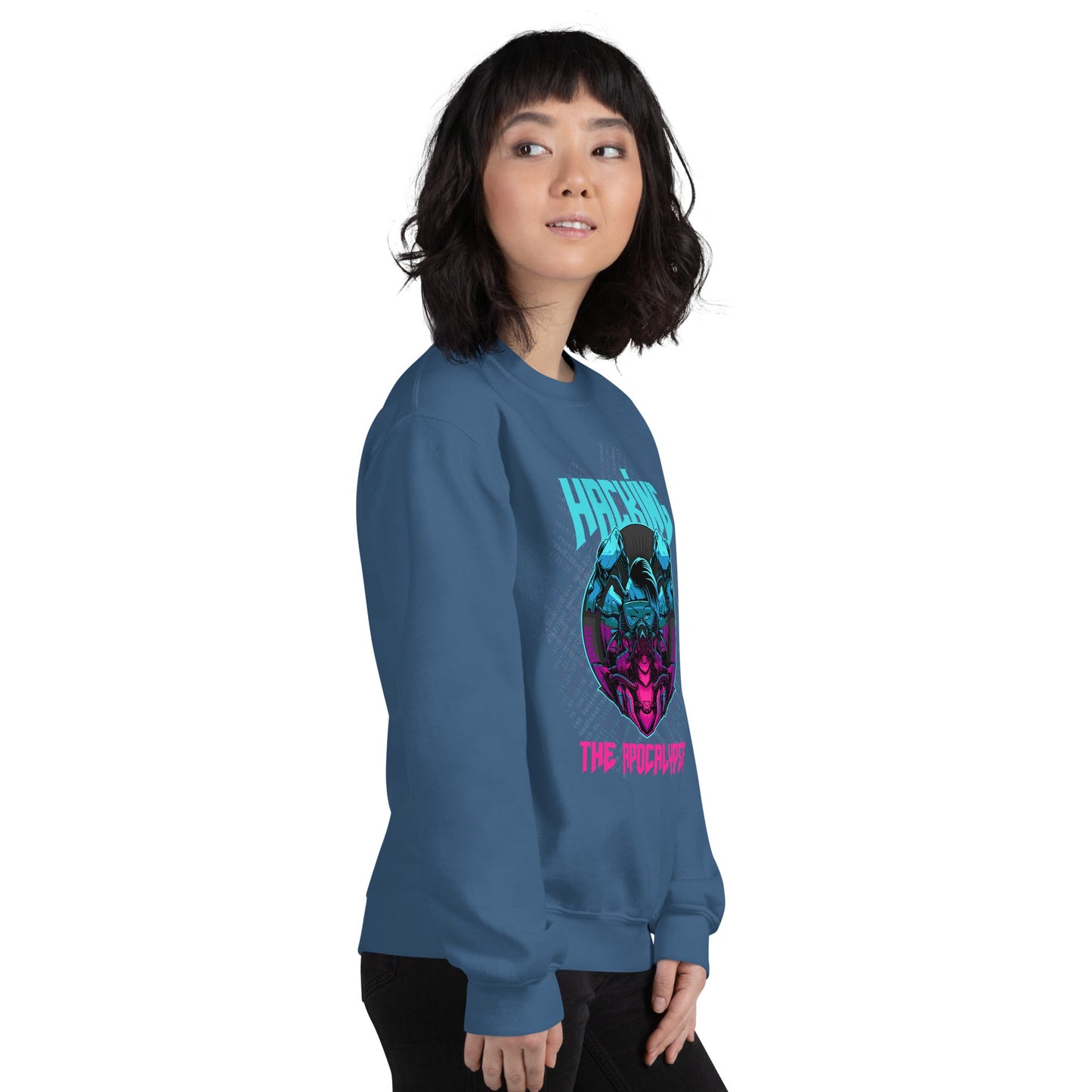 Hacking the apocalypse V2 - Unisex Sweatshirt by DarkByteGear