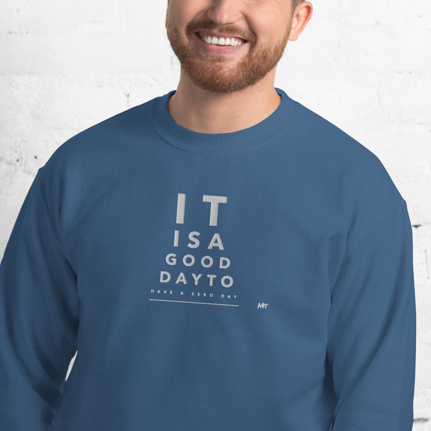 It is a good day to have a zero day - Unisex Sweatshirt (embroidery) by DarkByteGear