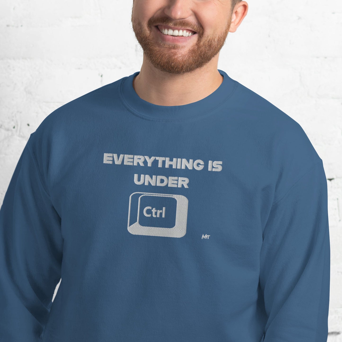Everything is under Ctrl - Unisex Sweatshirt (embroidery) by DarkByteGear