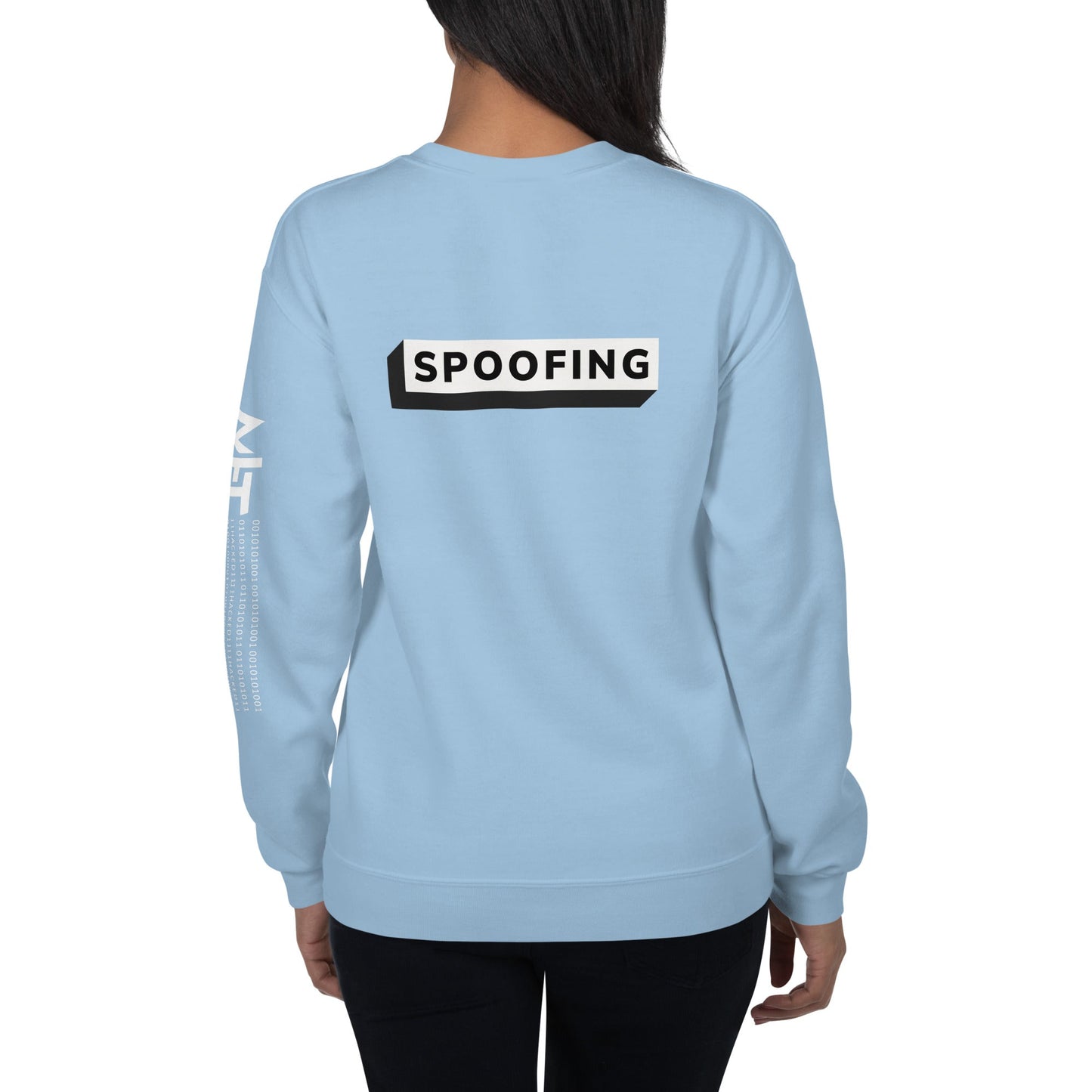 Spoofing - Unisex Sweatshirt (back print) by DarkByteGear