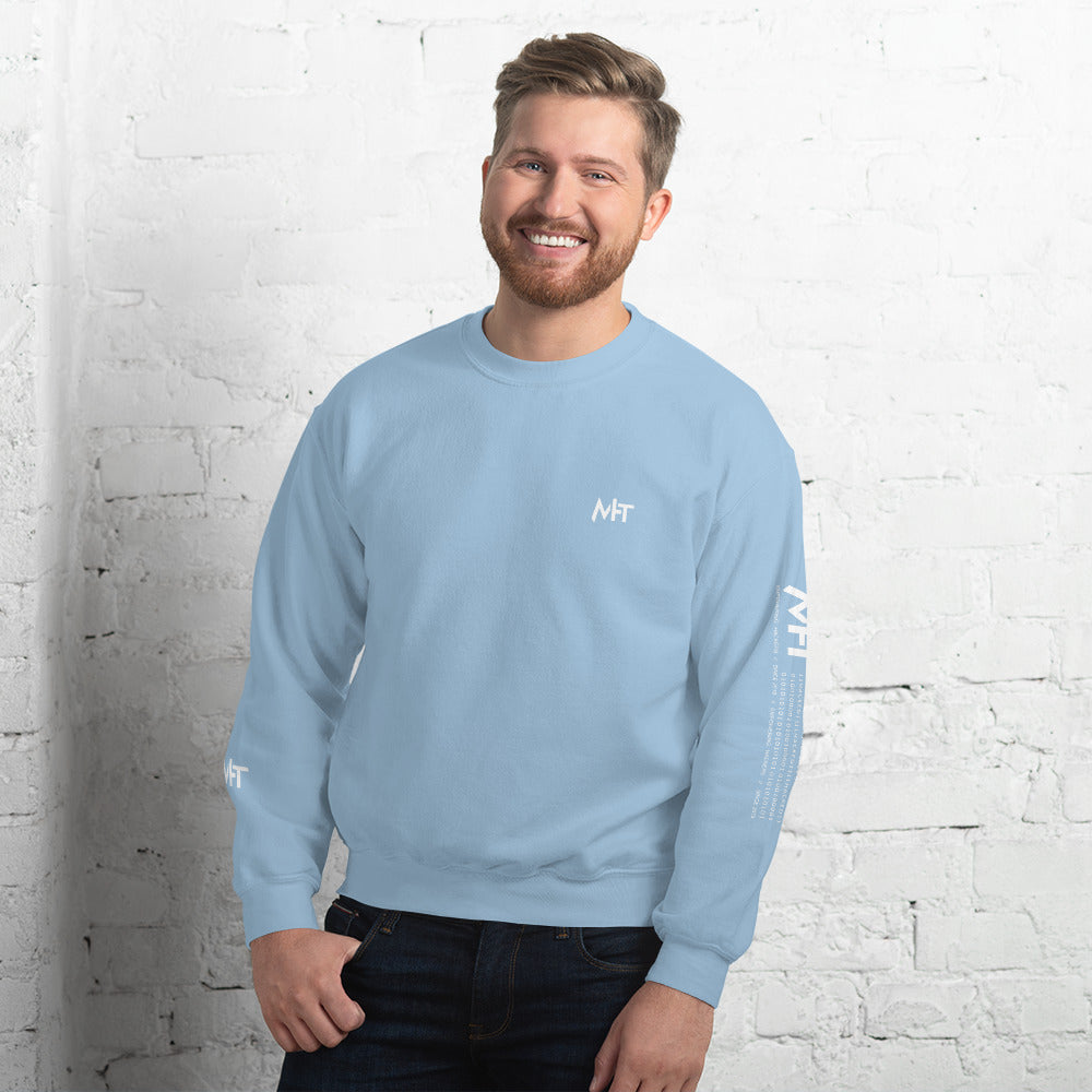 MHT - Unisex Sweatshirt (front plus sleeve print) by DarkByteGear
