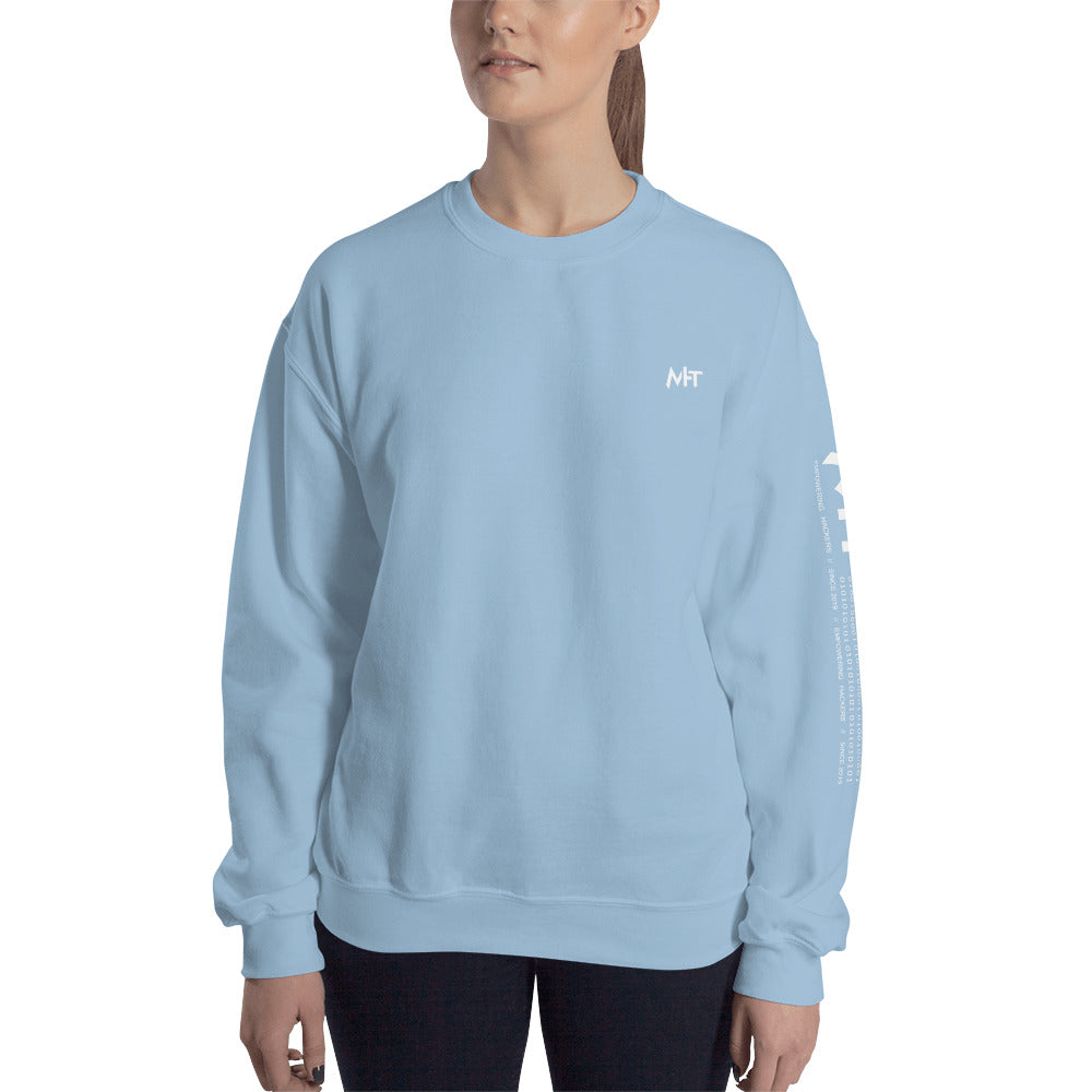 6 Stages of Debugging - Unisex Sweatshirt (back print) by DarkByteGear