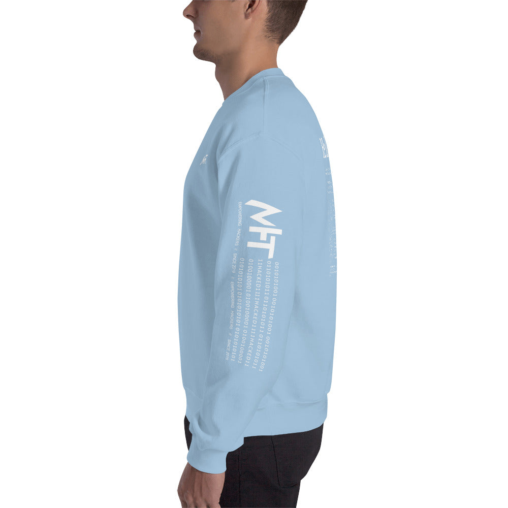 Hello world - Unisex Sweatshirt (back print) by DarkByteGear