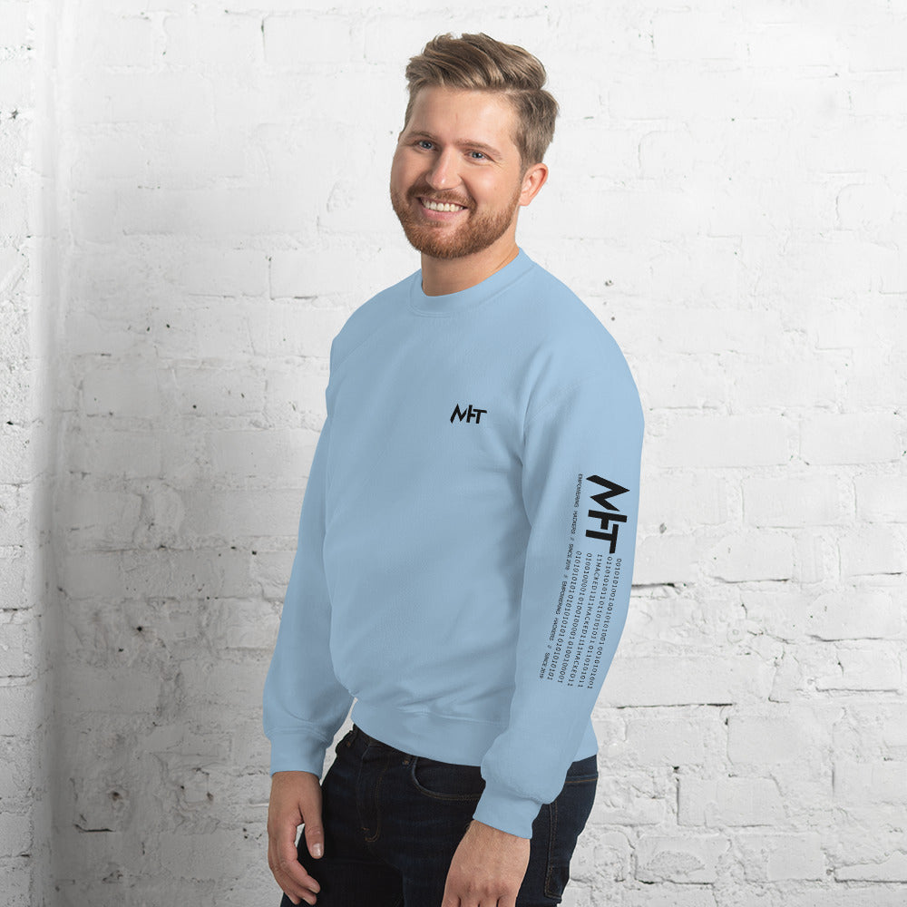 MHT - Unisex Sweatshirt (front plus sleeve print) by DarkByteGear