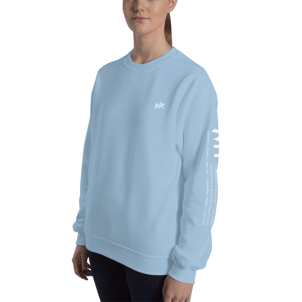 6 Stages of Debugging - Unisex Sweatshirt (back print) by DarkByteGear