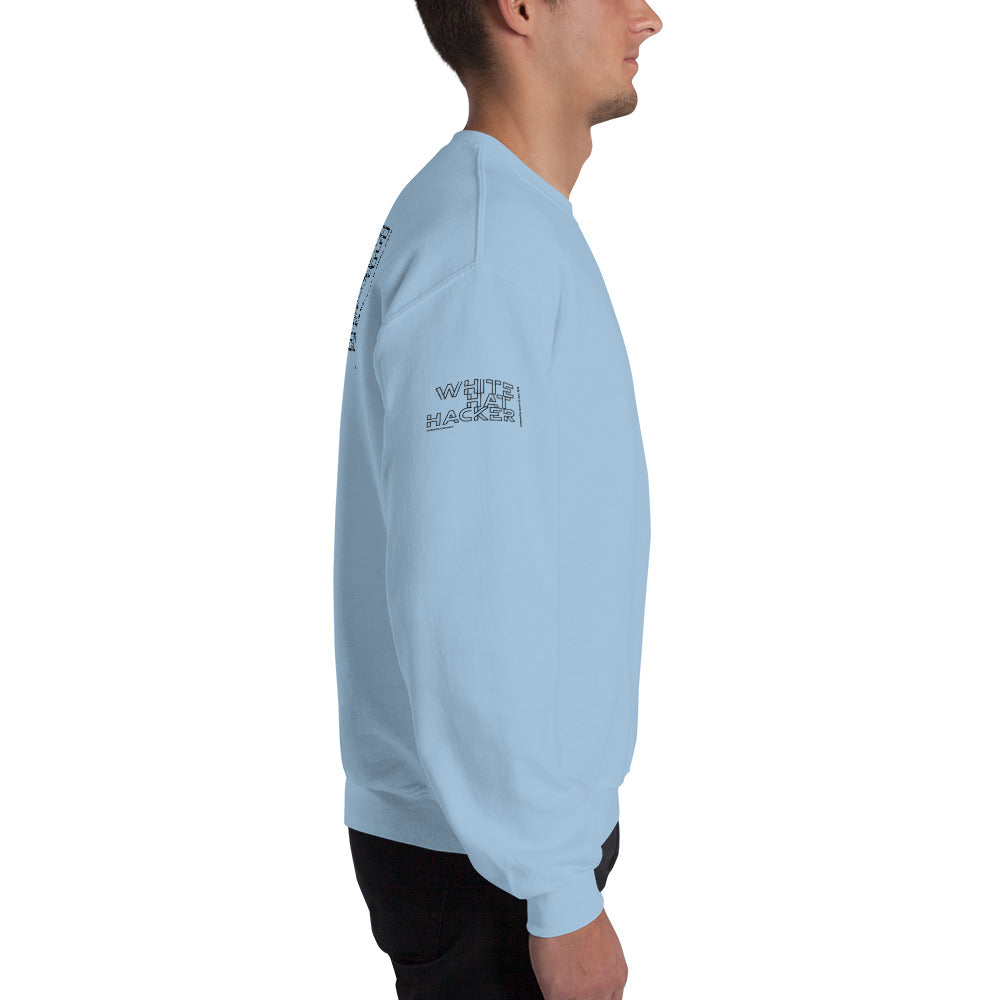 White Hat Hacker - Unisex Sweatshirt (all sides print) by DarkByteGear