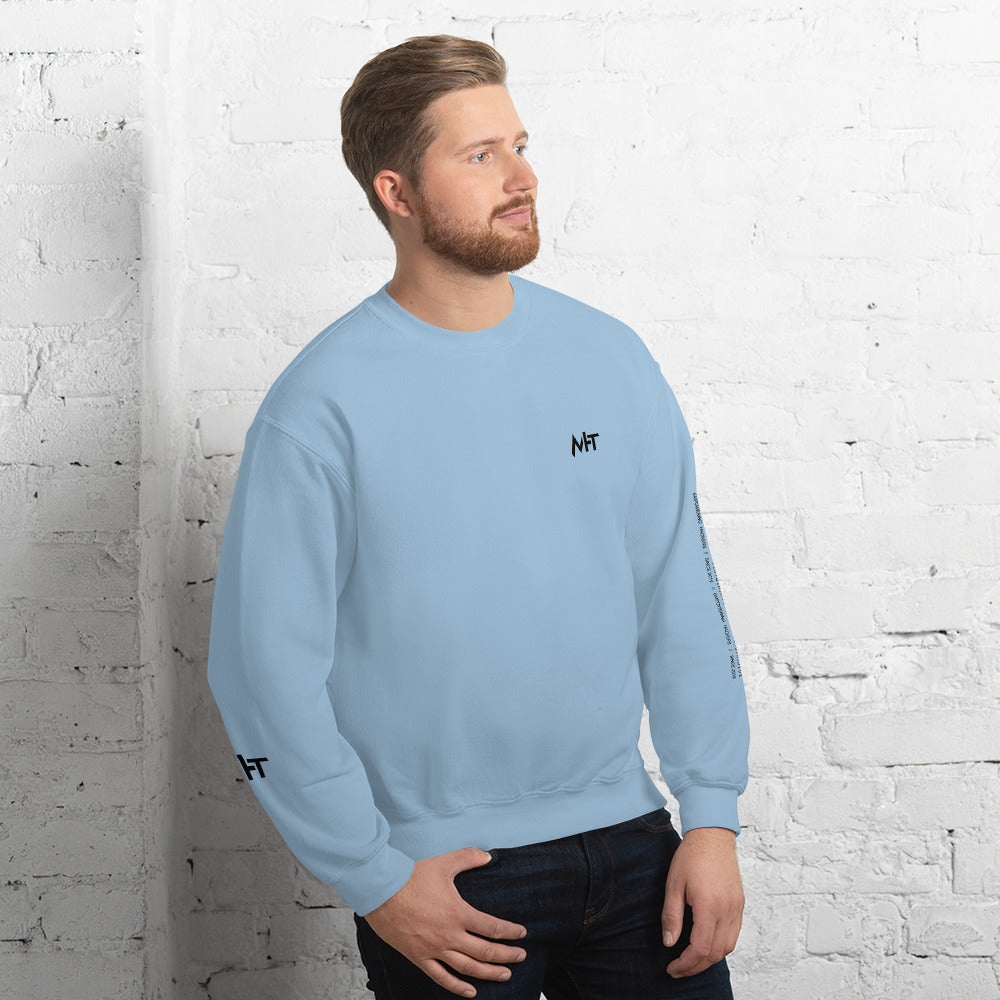 MHT - Unisex Sweatshirt (front plus sleeve print) by DarkByteGear