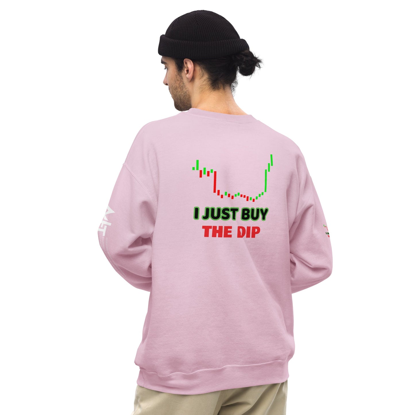 I just Buy the Dip - Unisex Sweatshirt (back print) by DarkByteGear