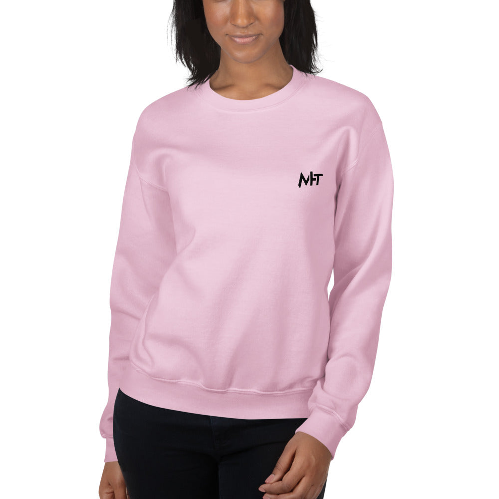 White Hat Hacker - Unisex Sweatshirt (back print) by DarkByteGear