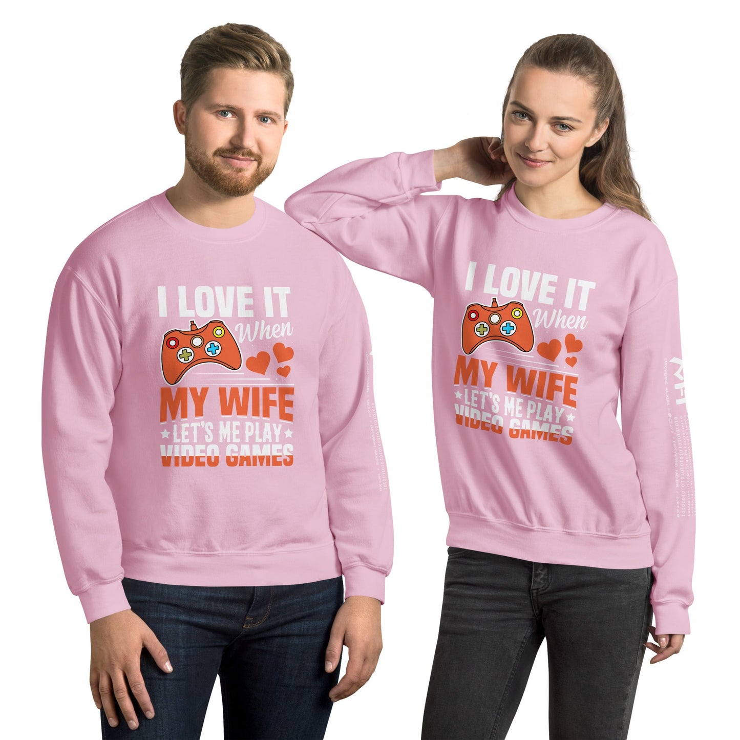 I love it when My wife Let me Play Videogames Unisex Sweatshirt by DarkByteGear