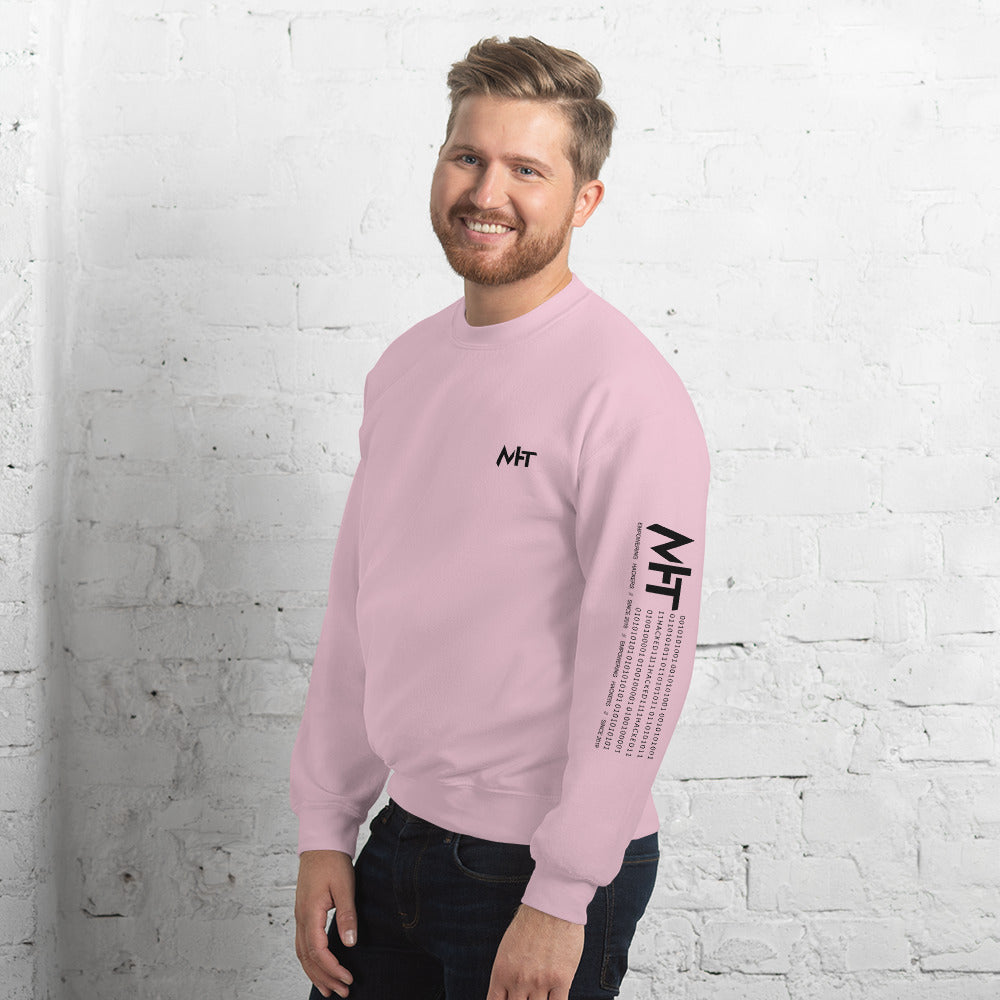 MHT - Unisex Sweatshirt (front plus sleeve print) by DarkByteGear