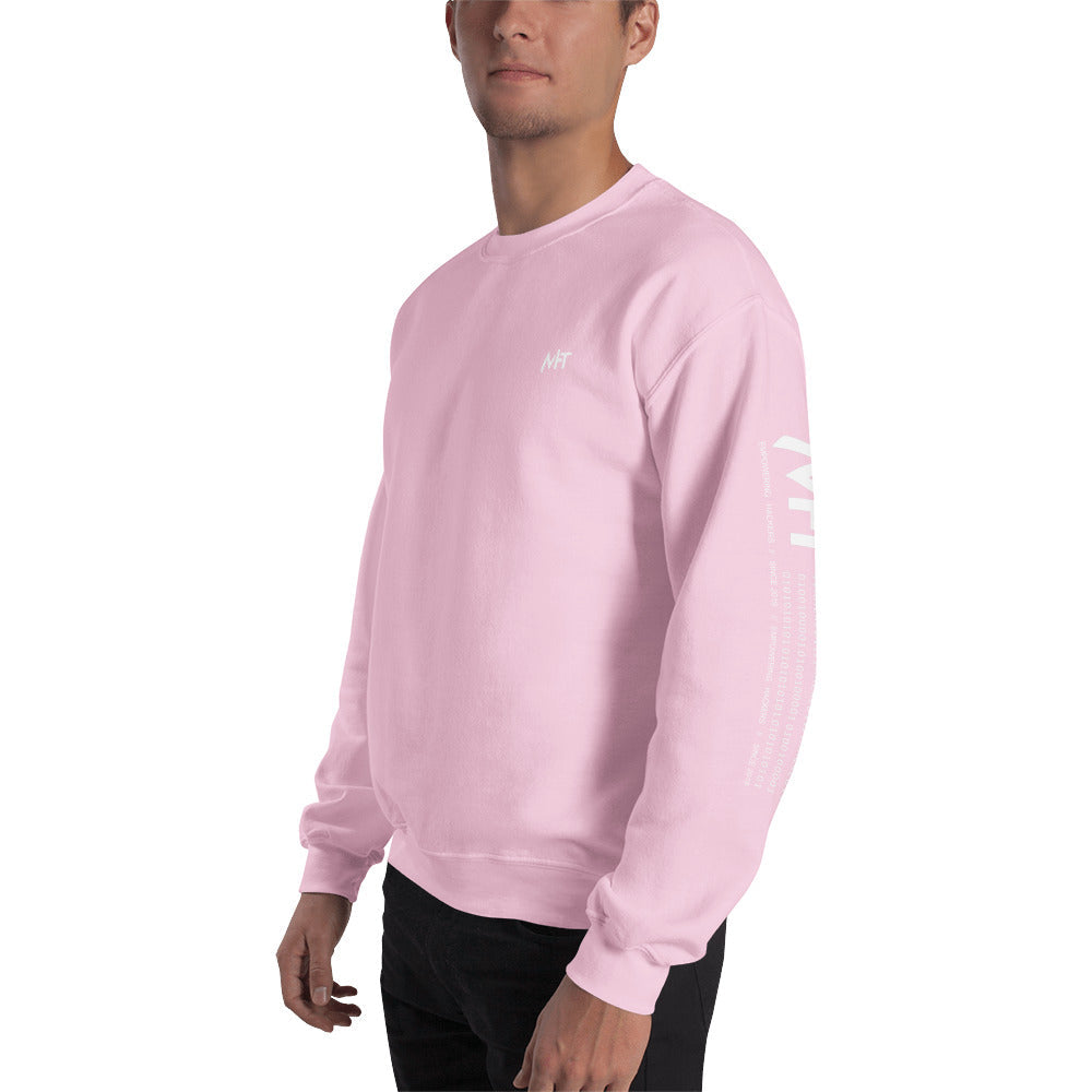 Hello world - Unisex Sweatshirt (back print) by DarkByteGear