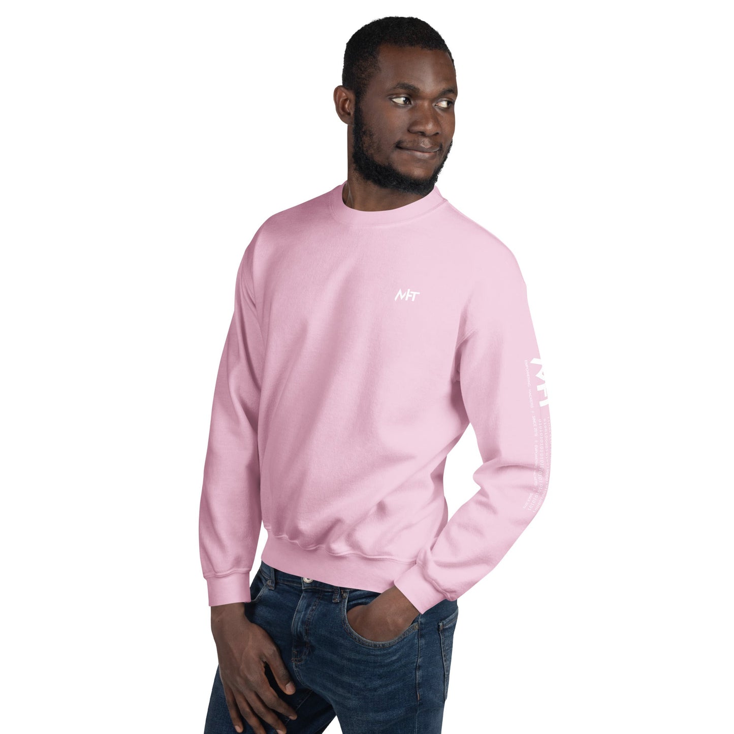 Nacho Average Bitcoiner Unisex Sweatshirt ( Back Print ) by DarkByteGear