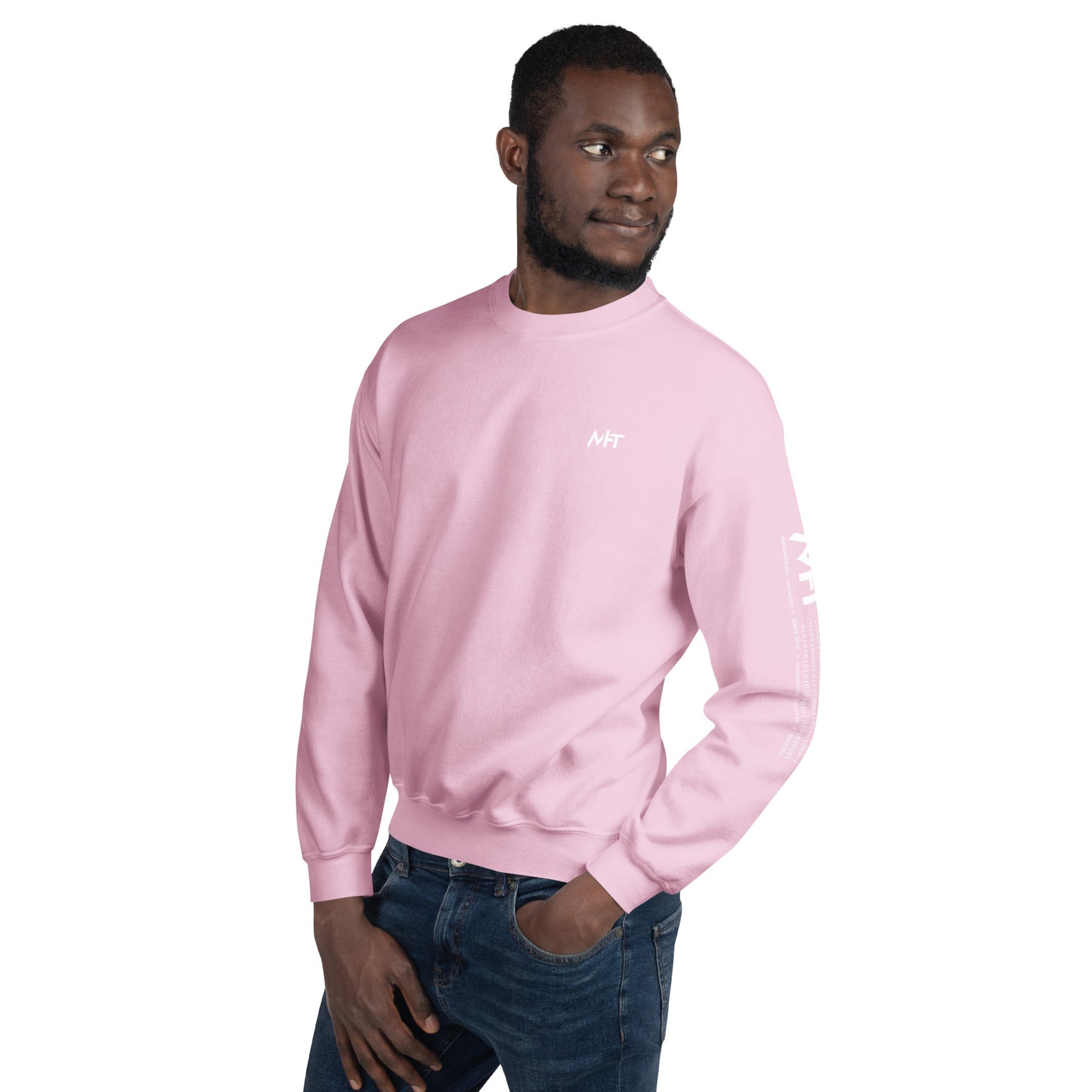 Nacho Average Bitcoiner Unisex Sweatshirt ( Back Print ) by DarkByteGear