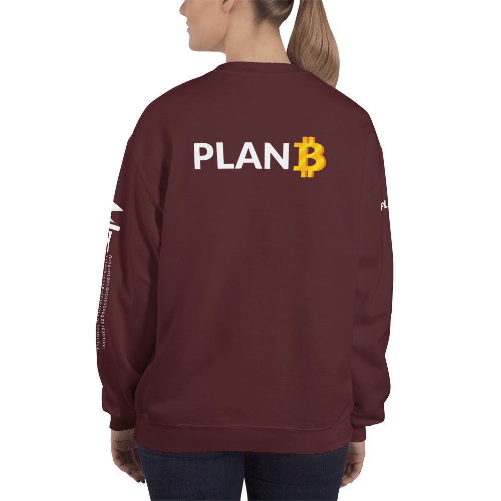Plan B v1 - Unisex Sweatshirt (back print) by DarkByteGear