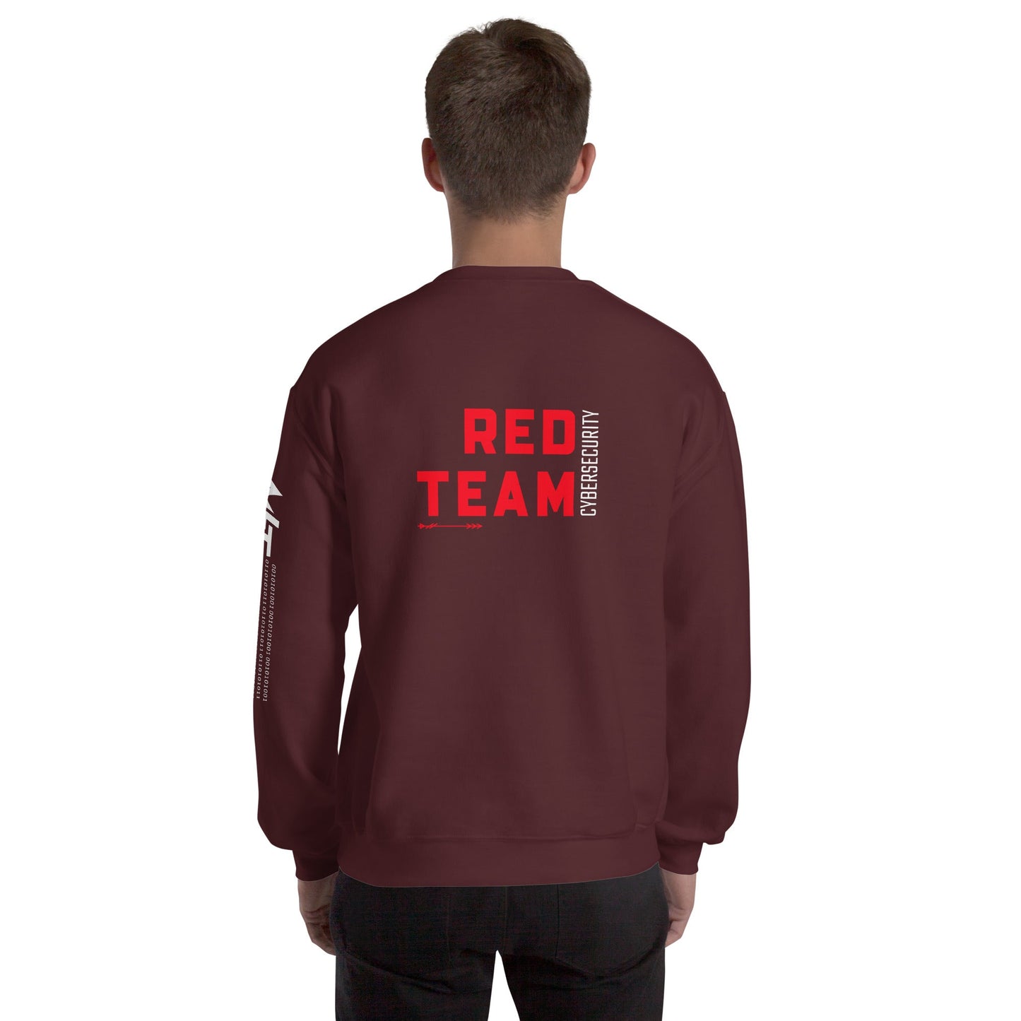 Cyber Security Red Team V8 - Unisex Sweatshirt ( Back Print ) by DarkByteGear