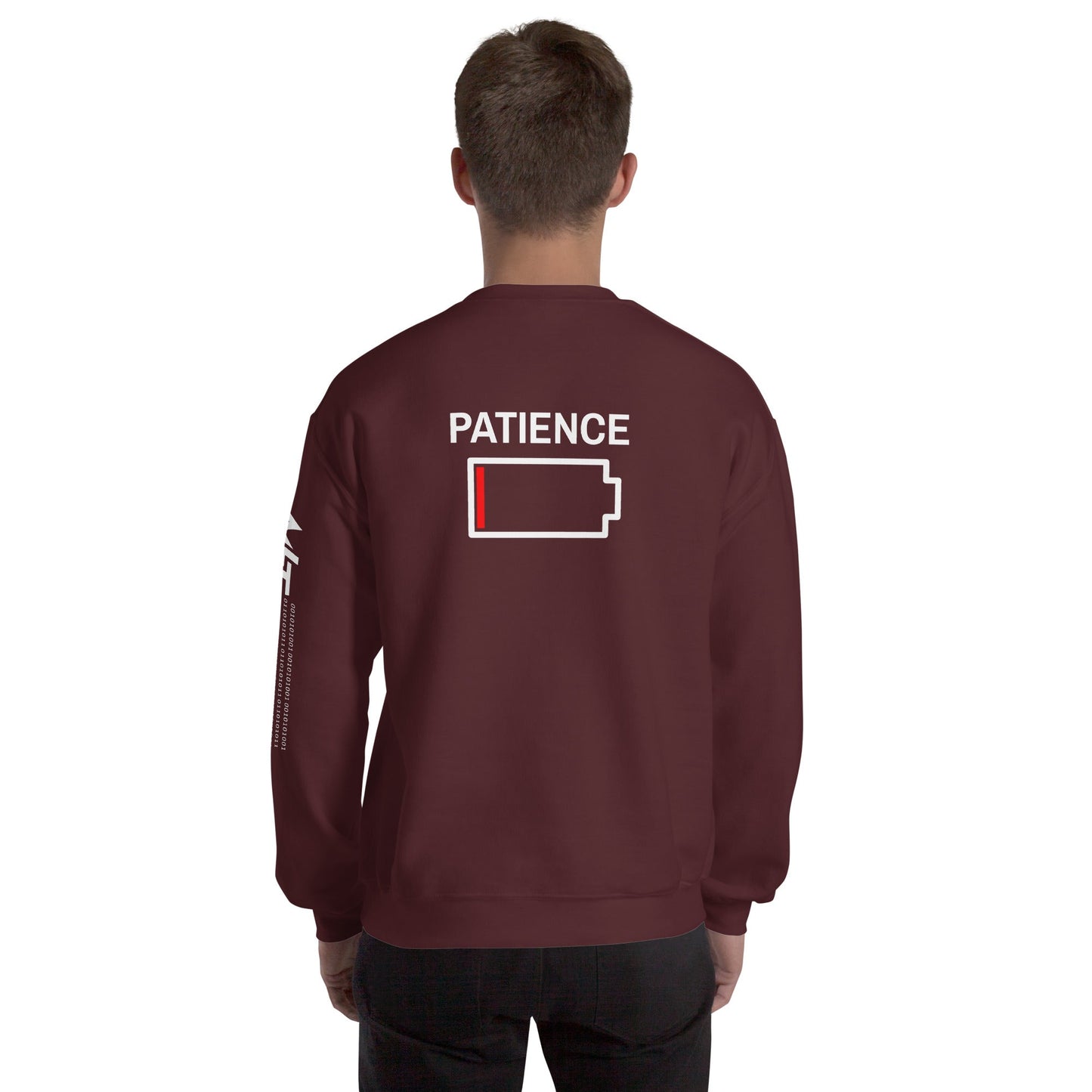 Patience - Unisex Sweatshirt ( Back Print ) by DarkByteGear