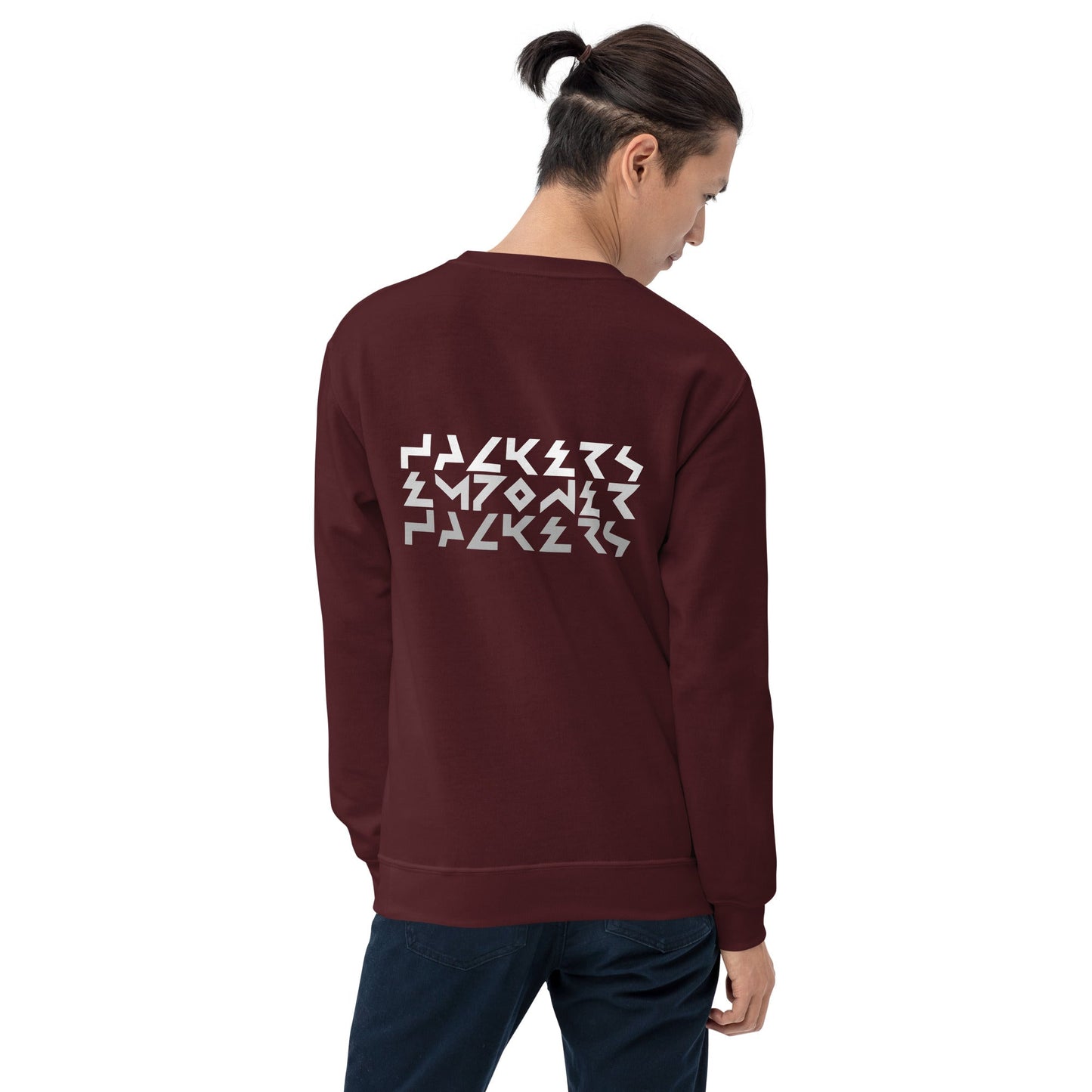 Hackers Empower Hackers V4 - Unisex Sweatshirt ( Back Print ) by DarkByteGear