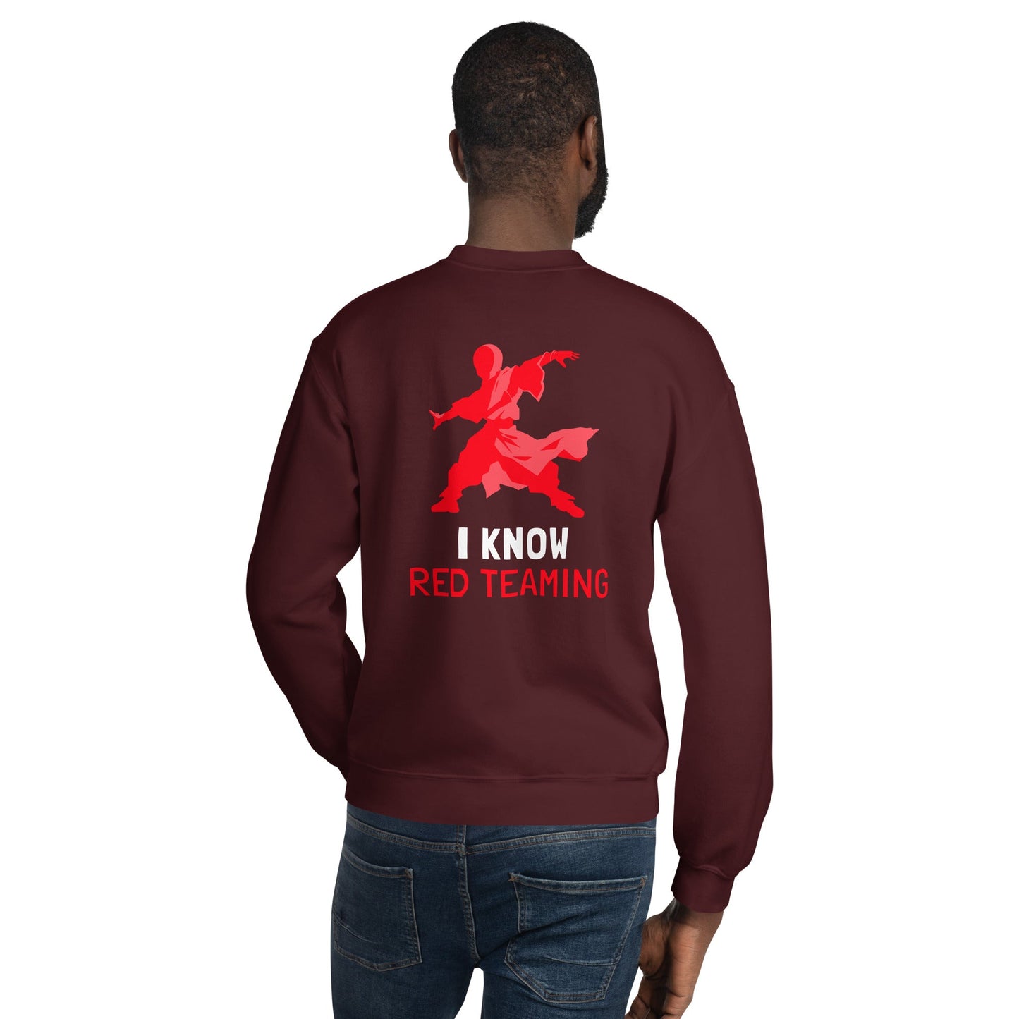 I Know Red Teaming - Unisex Sweatshirt ( Back Print ) by DarkByteGear