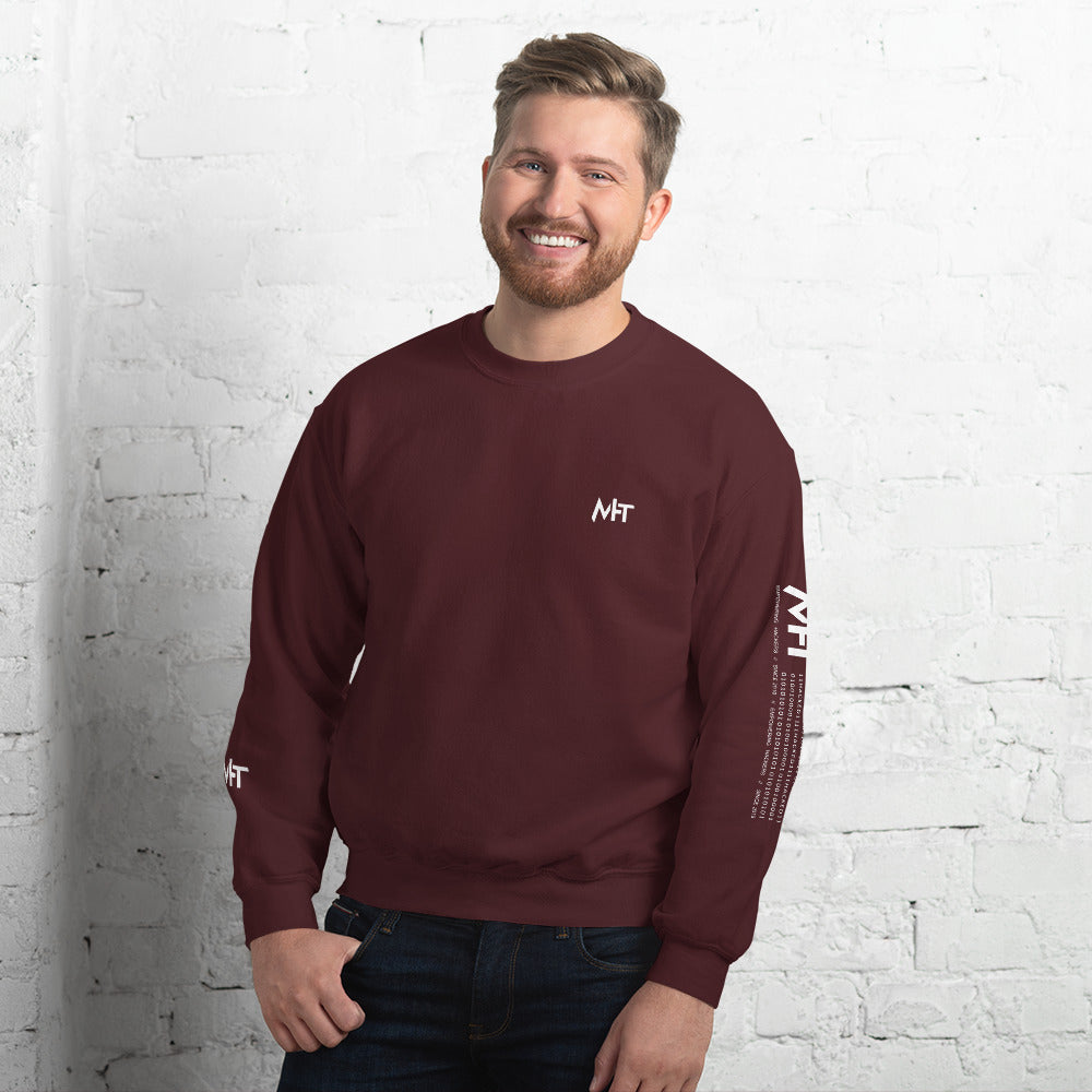 MHT - Unisex Sweatshirt (front plus sleeve print) by DarkByteGear