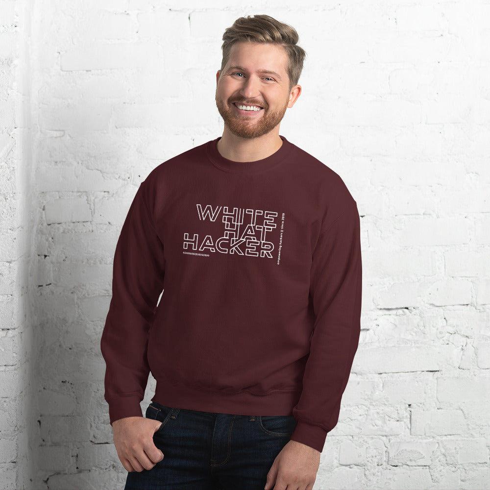 White Hat Hacker - Unisex Sweatshirt by DarkByteGear