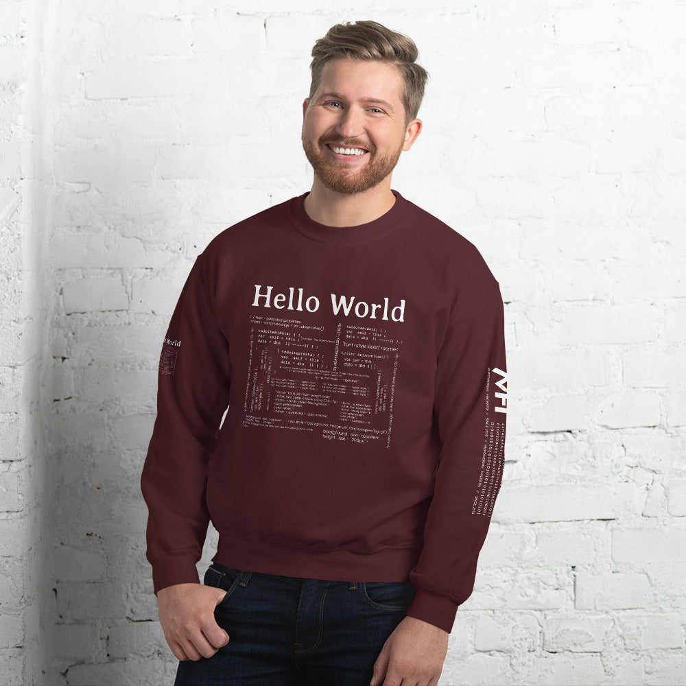 Hello world - Unisex Sweatshirt by DarkByteGear