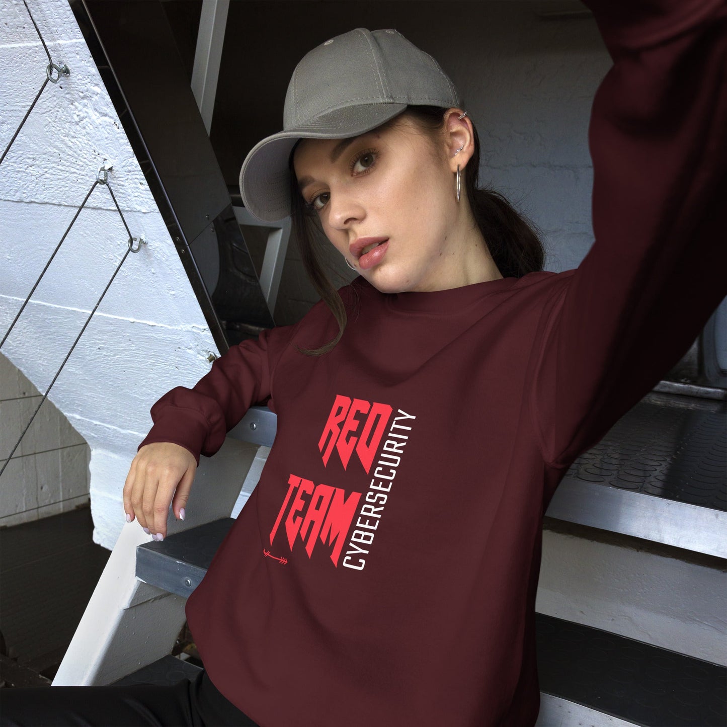 Cyber Security Red Team V9 - Unisex Sweatshirt by DarkByteGear