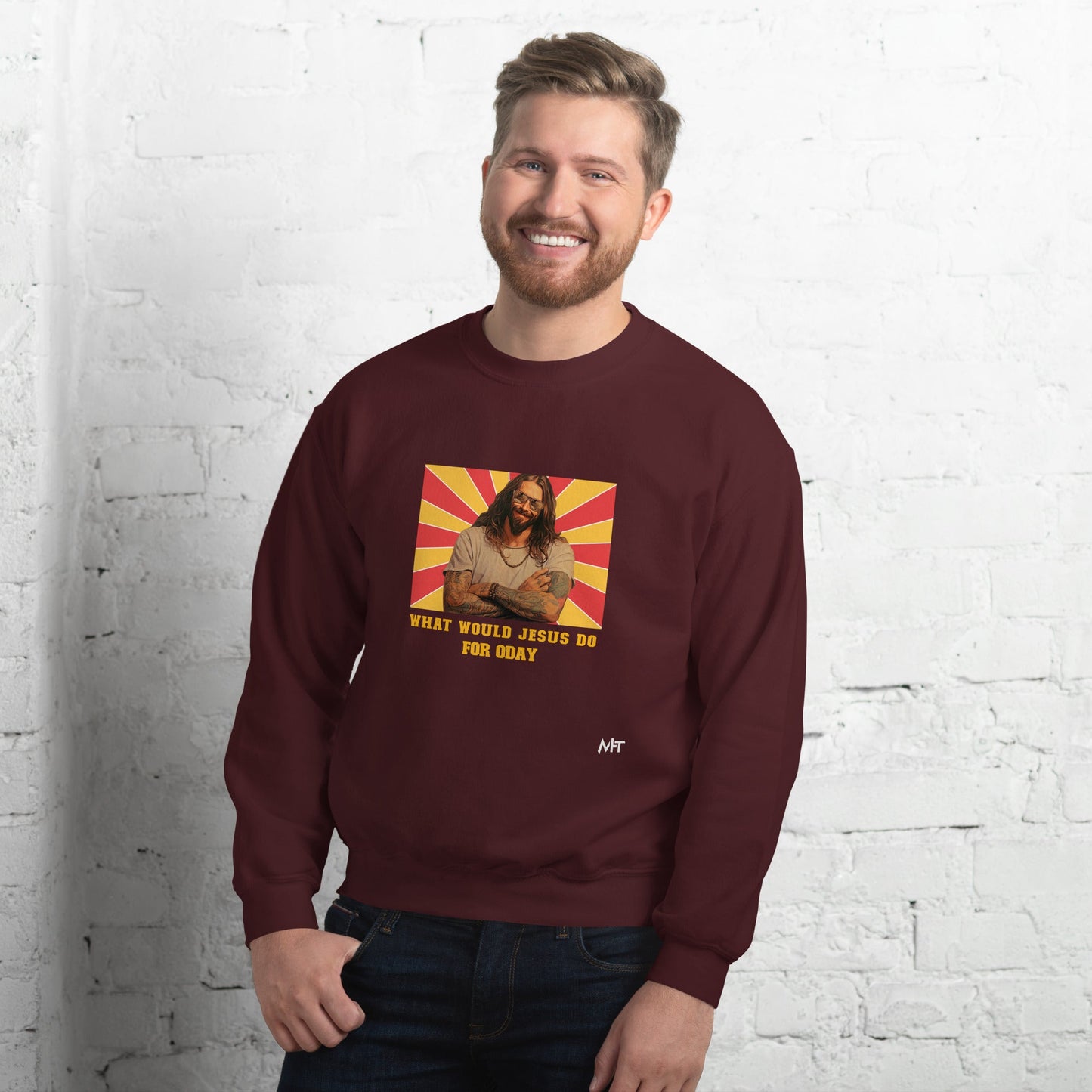 What would Jesus do for 0day v1 - Unisex Sweatshirt by DarkByteGear