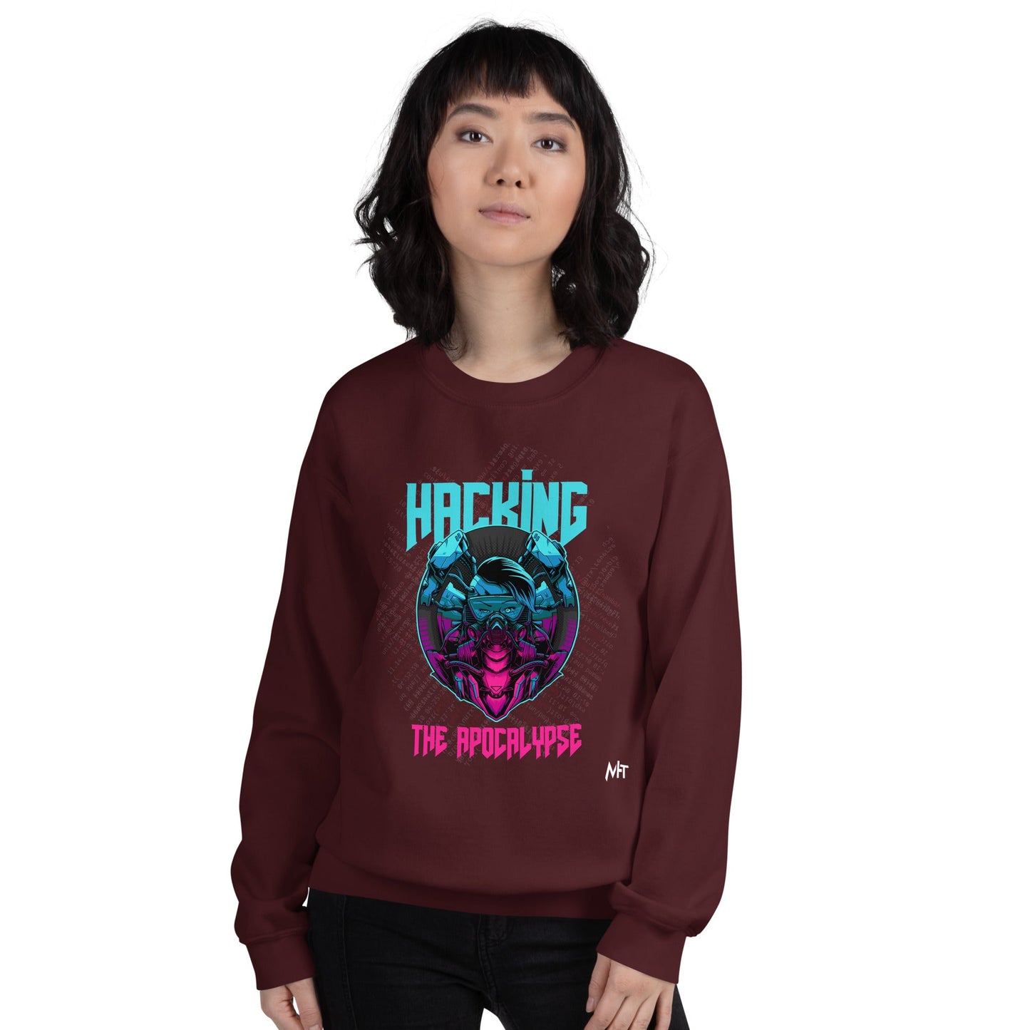 Hacking the apocalypse V2 - Unisex Sweatshirt by DarkByteGear
