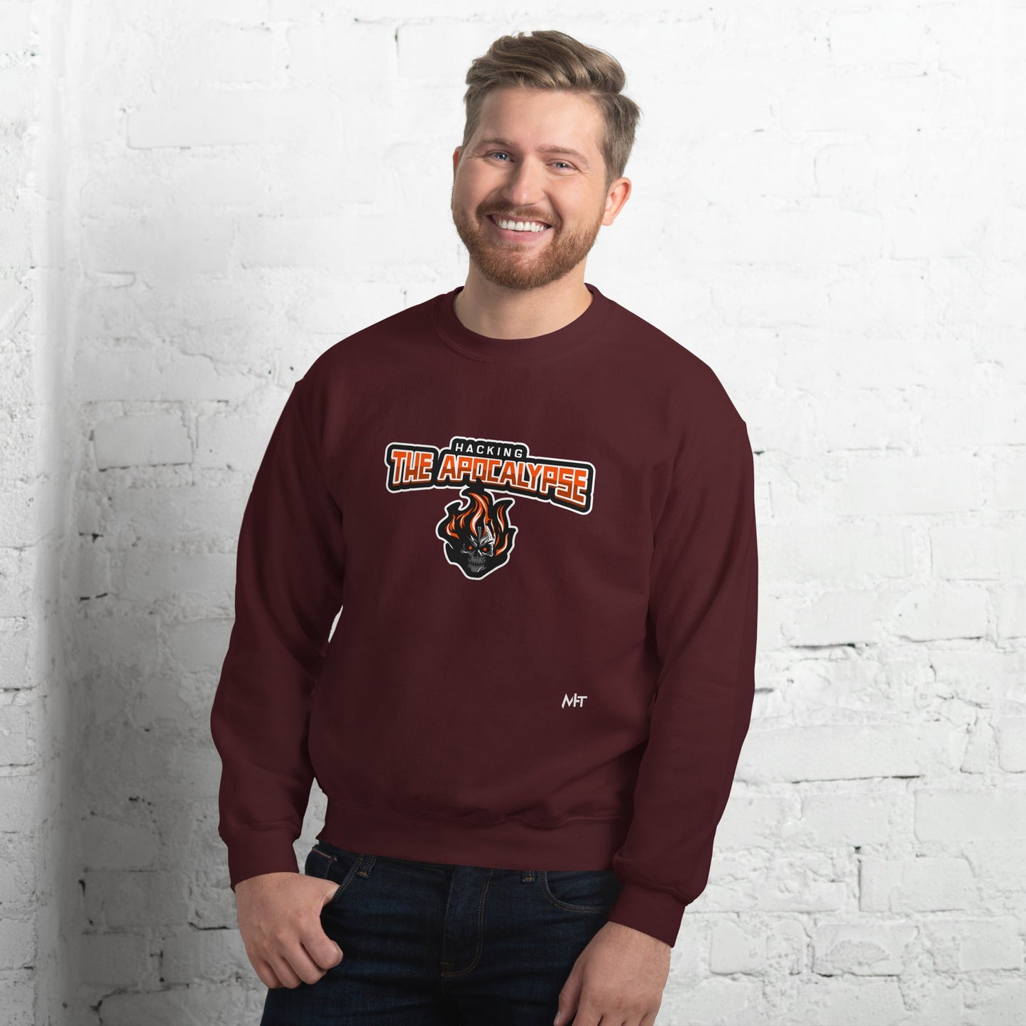 Hacking the Apocalypse V1 - Unisex Sweatshirt by DarkByteGear