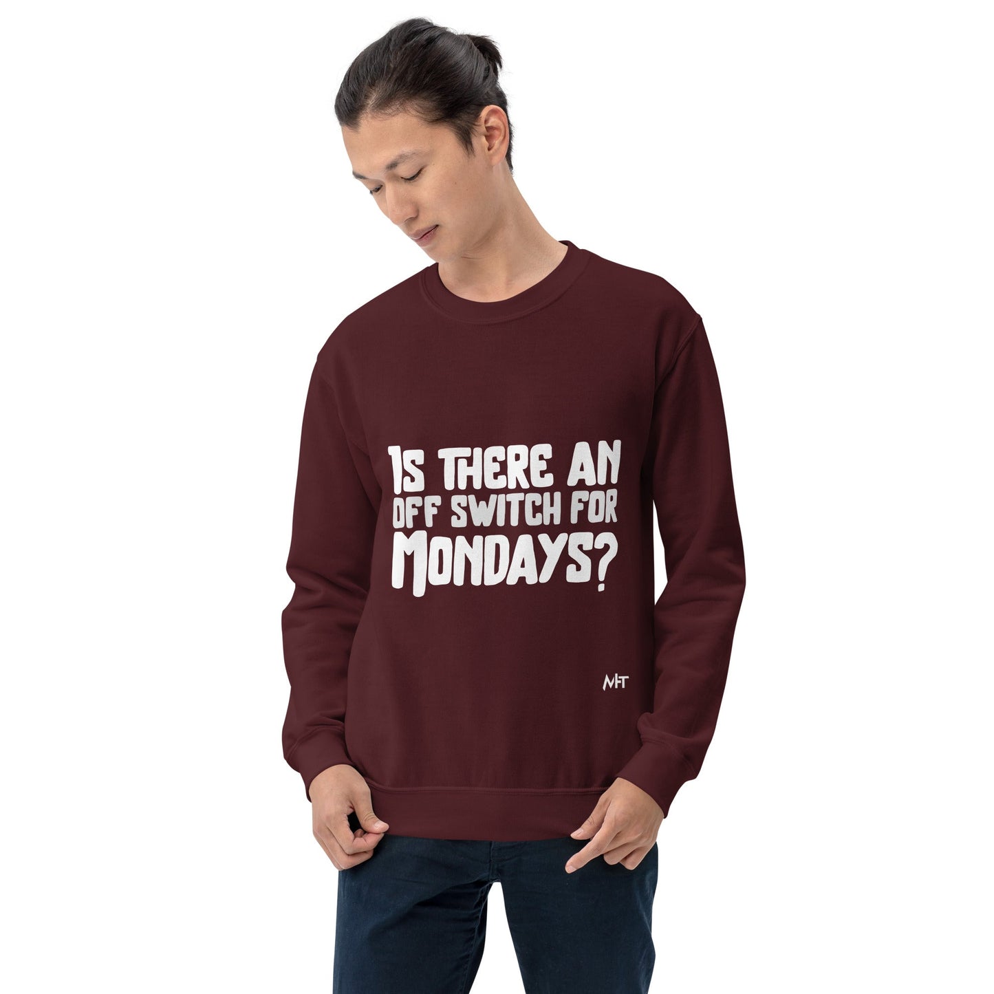Is there an OFF switch for Mondays? - Unisex Sweatshirt by DarkByteGear