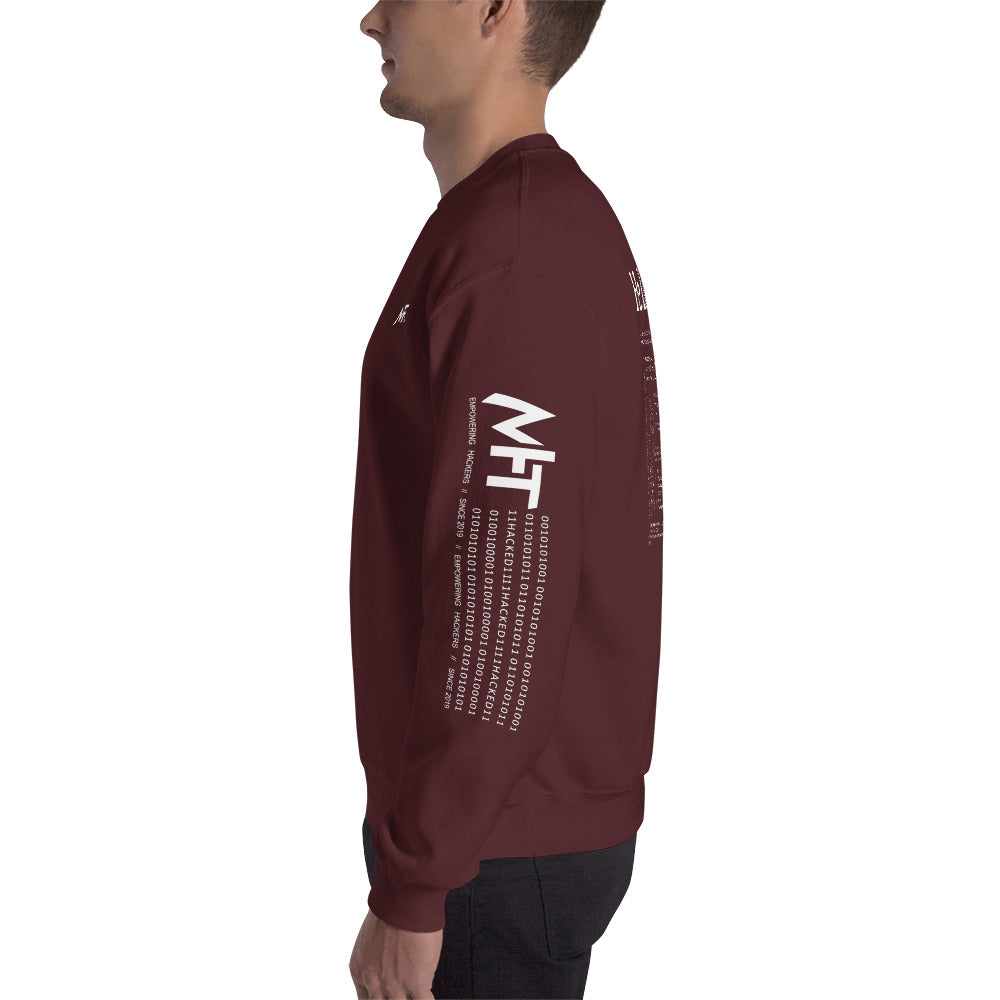 Hello world - Unisex Sweatshirt (back print) by DarkByteGear