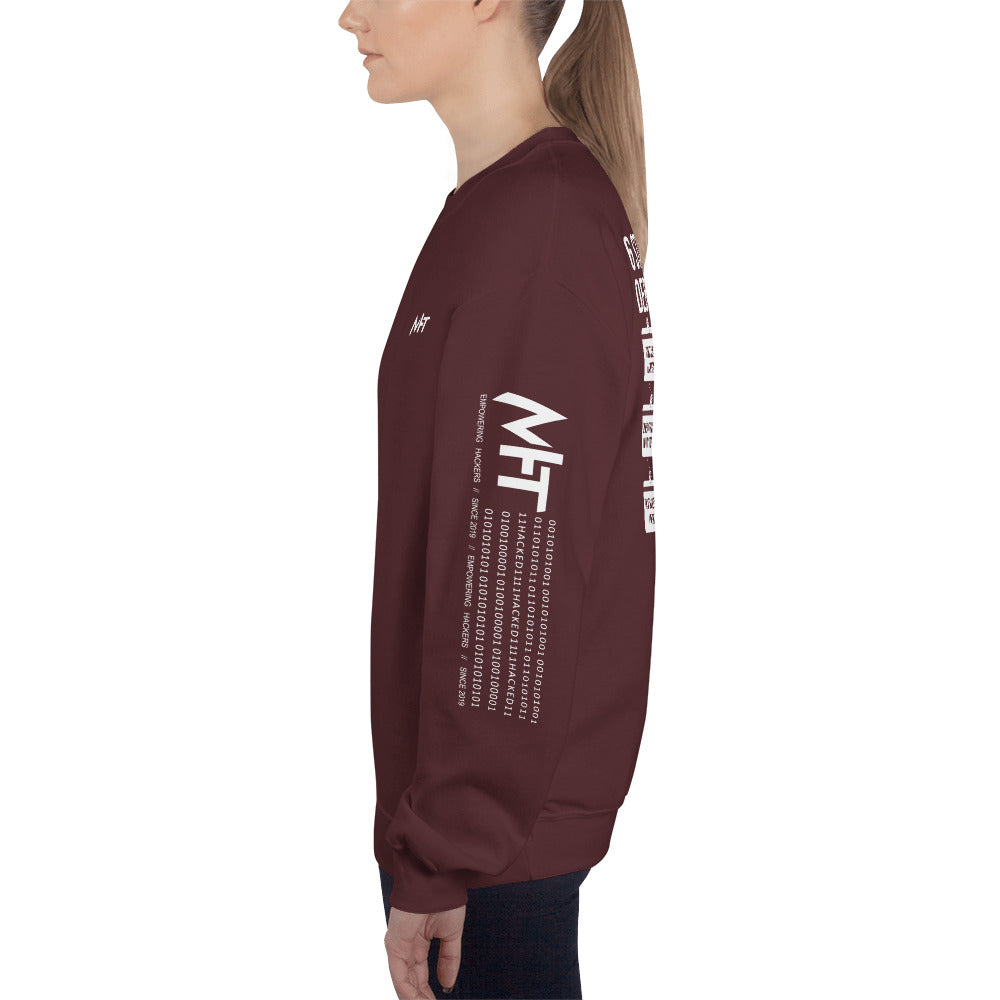 6 Stages of Debugging - Unisex Sweatshirt (back print) by DarkByteGear