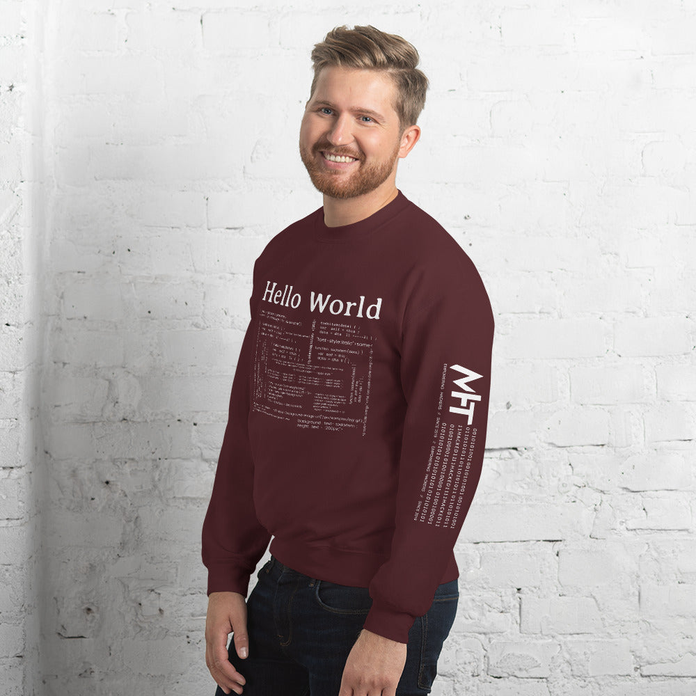 Hello world - Unisex Sweatshirt by DarkByteGear