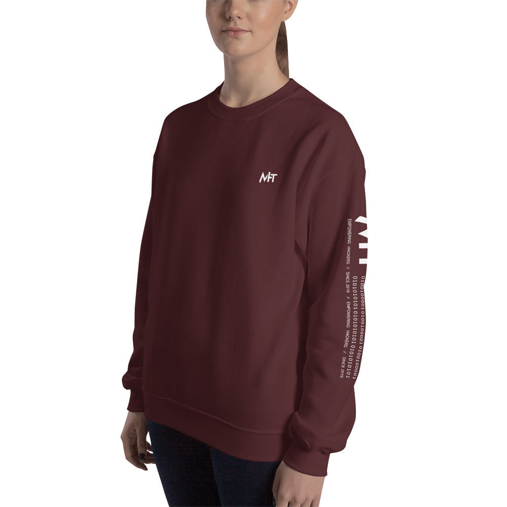 6 Stages of Debugging - Unisex Sweatshirt (back print) by DarkByteGear