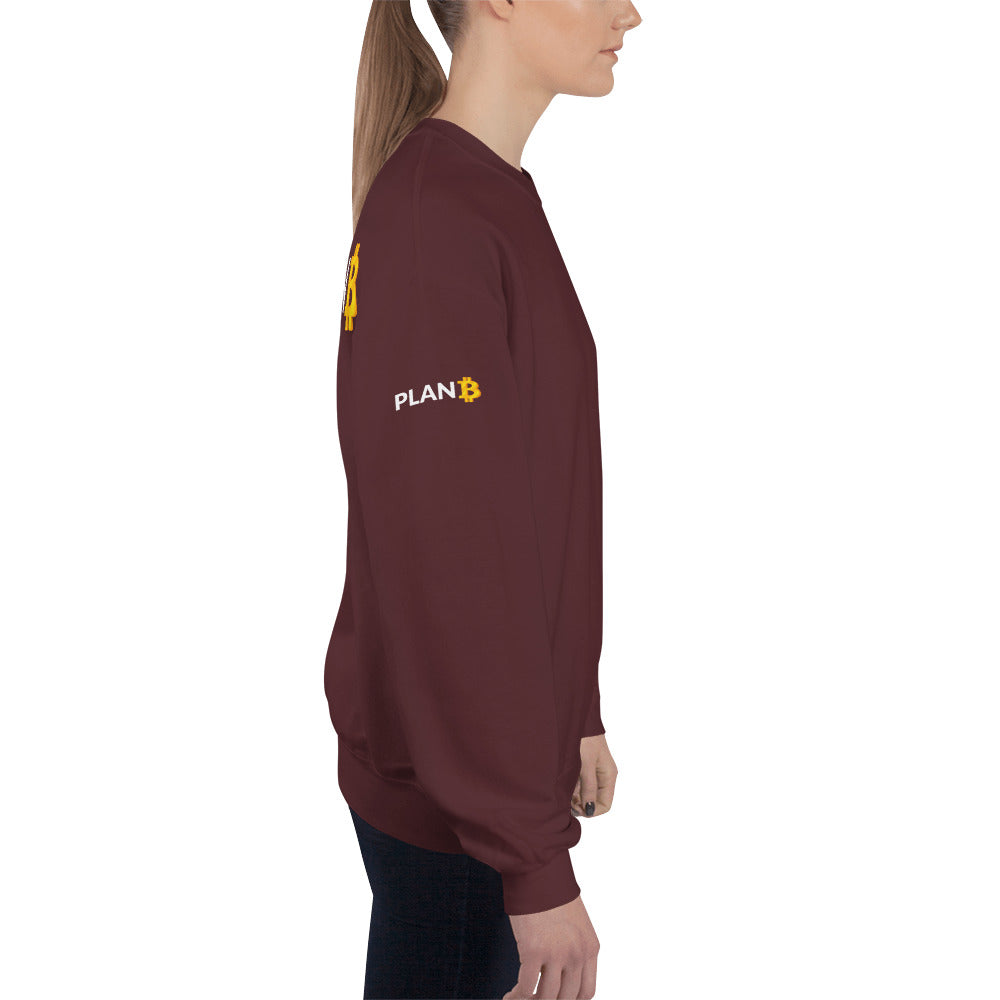 Plan B v1 - Unisex Sweatshirt (back print) by DarkByteGear